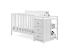 Bianca White with Natural (123) 8-Flynn 5-in-1 Convertible Crib and Changer