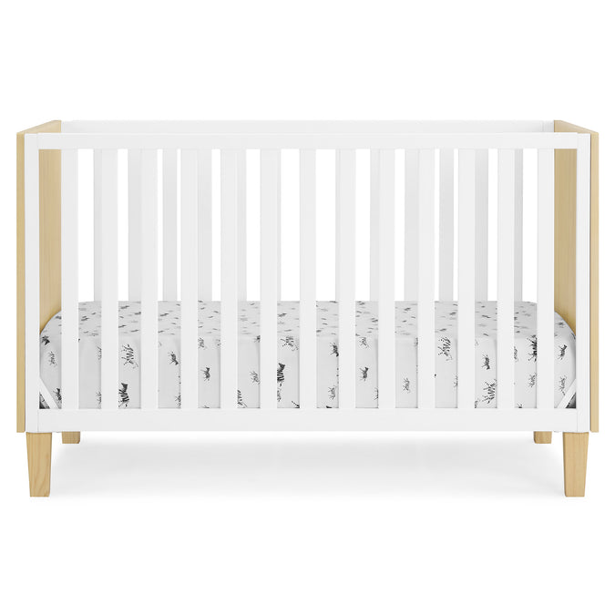 DCB: Natural with Bianca White (1512) 41-Sonny 4-in-1 Convertible Crib