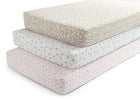 Pink Floral (3034) 15-Fitted Crib Sheets - 3 Pack