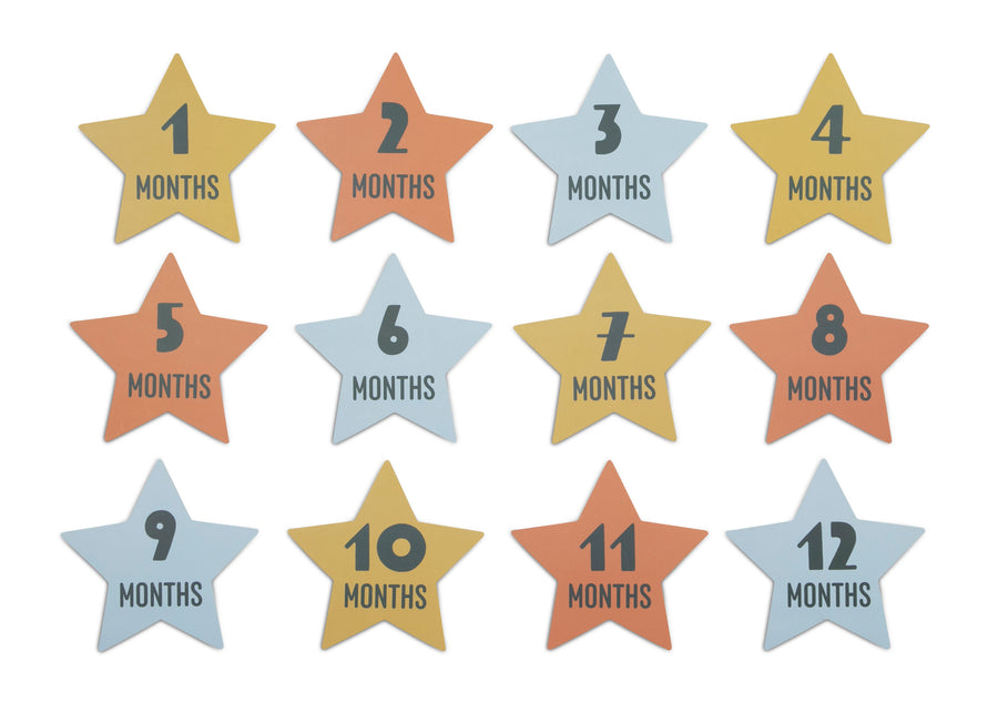 Moon (1288) 8-Milestone Baby Blanket