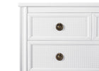 Bianca White (130) 12-Madeline 4 Drawer Dresser with Changing Top and Interlocking Drawers