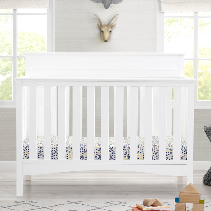 Bianca White (130) 9-Skylar 6-in-1 Convertible Crib