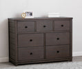 Rustic Grey (084) 5-Monterey 7 Drawer Dresser with Interlocking Drawers