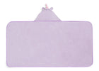 Light Purple Unicorn (1262) 14-Kids Hooded Bath Towel with Pockets