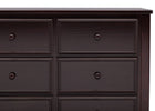 Dark Chocolate (207) 10-Summit 6 Drawer Dresser with Interlocking Drawers