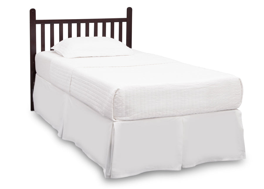 Dark Chocolate (207) 4-Classic Mini Crib with 2.75-inch Mattress - Convertible to Twin Bed