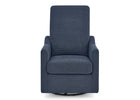 Blue recliner chair on a white background 10-Andie Nursery Glider Swivel Chair with LiveSmart Fabric