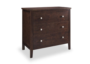 Walnut Espresso (1324) 12-Campbell 3 Drawer Dresser