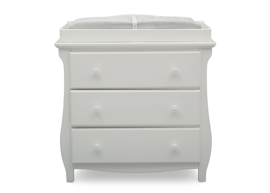 dzemfrkoj45mjpjkmfkd 12-Lancaster 3 Drawer Dresser with Changing Top and Interlocking Drawers