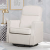 Cream (743) 18-Blair Slim Nursery Glider Swivel Rocker Chair