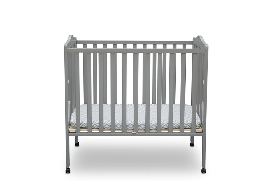 Folding Portable Mini Baby Crib with 1.5-inch Mattress 10-Folding Portable Mini Baby Crib with 1.5-inch Mattress