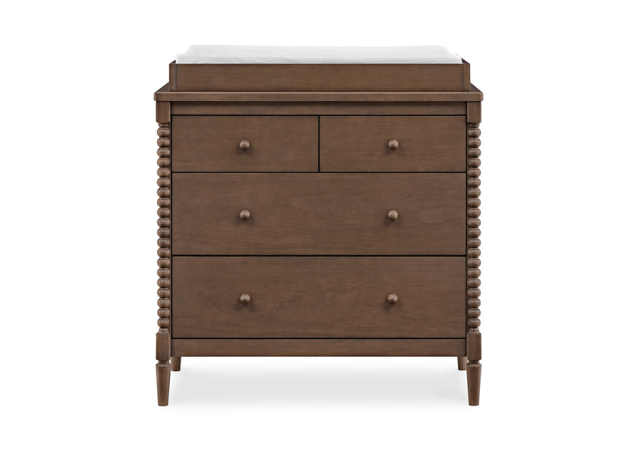 Saint 4 Drawer Dresser with Changing Top and Interlocking Drawers 11-Saint 4 Drawer Dresser with Changing Top and Interlocking Drawers