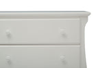 Bianca White (130) 11-Lancaster 3 Drawer Dresser with Changing Top and Interlocking Drawers