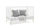 Bianca White with Natural (123) 29-Austin Acrylic 4-in-1 Convertible Crib