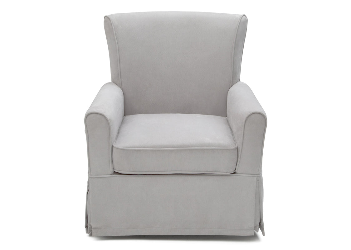 Gray armchair on a white background