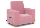 Pink armchair with wooden legs on a white background 9-GapKids Upholstered Chair