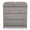 Grey (026) 22-Emerson 3 Drawer Dresser with Changing Top