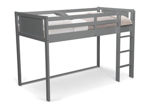 DCB: Cool Grey (1216) 3-Twin Loft Bed with Guardrail and Ladder