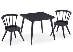 Midnight Grey (1360) 7-Windsor Table & 2 Chair Set