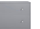 Grey with Natural (1359) 5-Jordan 3 Drawer Dresser with Interlocking Drawers