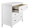 Bianca White (130) 4-Campbell 3 Drawer Dresser