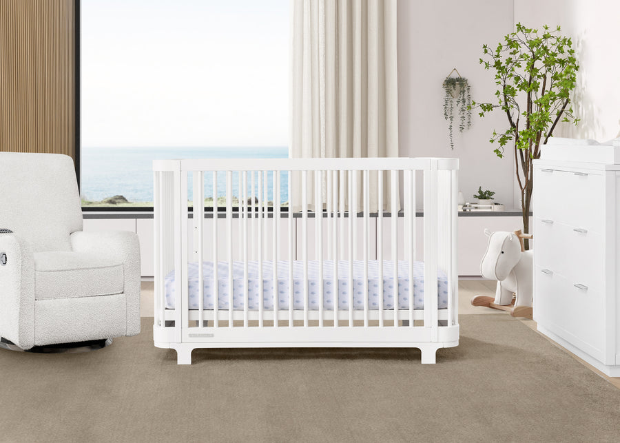 Bianca White (130) 18-Nest 4-in-1 Convertible Crib