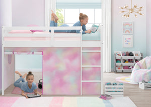 Tie-Dye (5055) 0-Bed Tent - Curtain Set for Twin Loft or Bunk Bed (Bed Sold Separately)