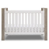 DCB: Bianca White with Textured Limestone (184) 22-Miles 4-in-1 Convertible Crib