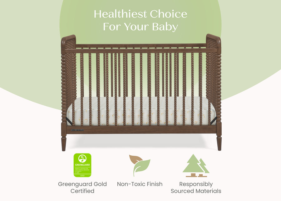 Teak Brown (1526) 17-Saint 4-in-1 Convertible Crib
