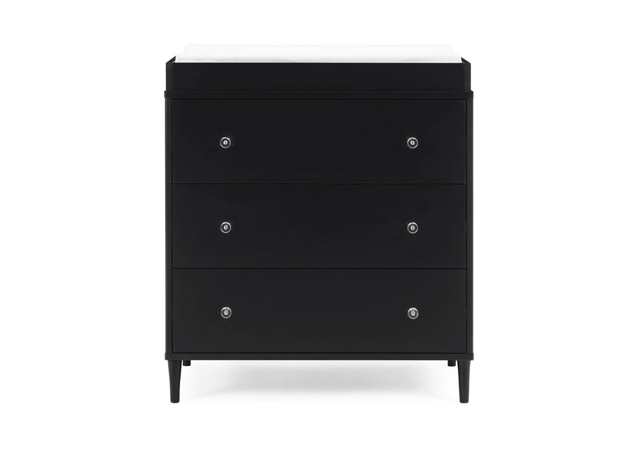 Bowie 3 Drawer Dresser with Changing Top and Interlocking Drawers 6-Bowie 3 Drawer Dresser with Changing Top and Interlocking Drawers