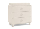 Soft Beige (1560) 10-Ari 3 Drawer Dresser with Changing Top