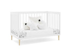 Bianca White with Natural (123) 28-Austin Acrylic 4-in-1 Convertible Crib