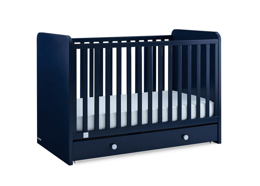 Navy with Light Blue (1476) 27-babyGap Graham 4-in-1 Convertible Crib with Storage Drawer