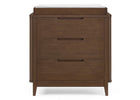 Teak Brown (1526) 14-Noah 3 Drawer Dresser with Changing Top and Interlocking Drawers