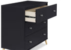Midnight Grey with Natural (1372) 11-Jordan 3 Drawer Dresser with Interlocking Drawers
