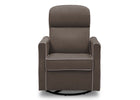 Gray armchair on a white background 6-Clair Slim Nursery Glider Swivel Rocker Chair