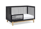 Midnight Grey with Natural (1372) 27-Poppy 4-in-1 Convertible Crib