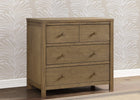 Rustic Acorn (1383) 13-Cambridge 3 Drawer Dresser with Interlocking Drawers