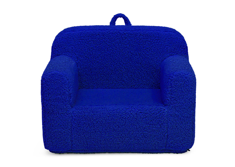 Royal Blue (1296) 35-Cozee Sherpa Chair for Kids