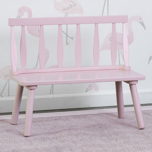 Pink (2050C) 34-Kids Wooden Windsor Bench