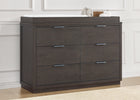 Rustic Grey (084) 27-Forever 6 Drawer Dresser with Interlocking Drawers - Naturals Collection