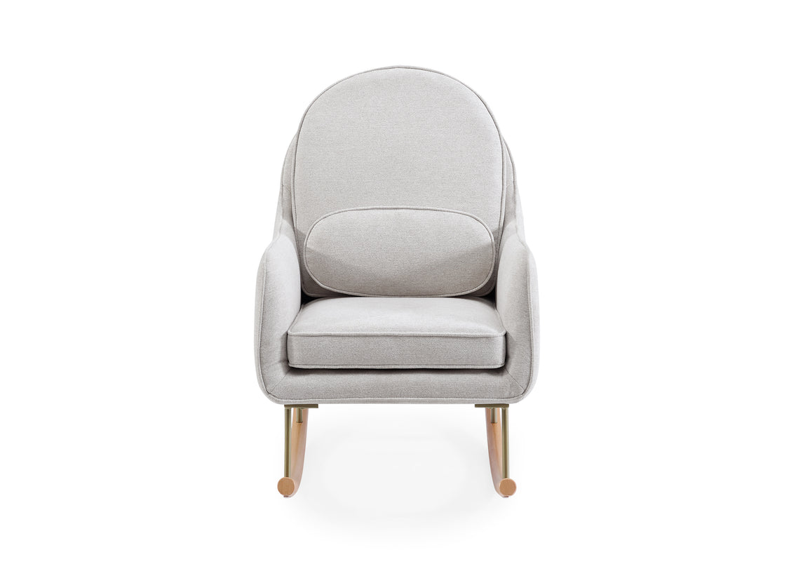 Gray armchair on a white background