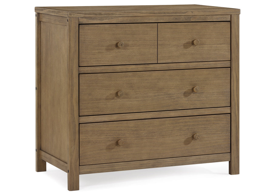 Rustic Acorn (1383) 18-Cambridge 3 Drawer Dresser with Interlocking Drawers