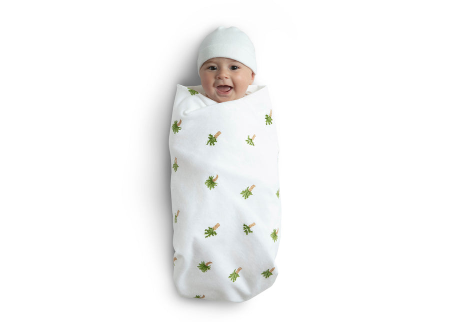 Safari Friends (3414) 1-100% Cotton Flannel Baby Receiving Blankets - 4 Pack