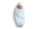 Blue Botanicals (3035) 7-100% Cotton Muslin Baby Receiving Blankets - 2 Pack