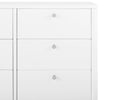 Bianca White (130) 28-Brooks 6 Drawer Dresser with Interlocking Drawers