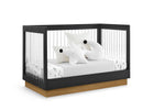 Midnight Grey with Acorn (1510) 27-James Acrylic 4-in-1 Convertible Crib