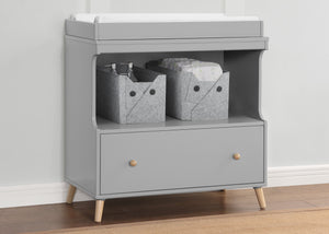 Grey with Natural (1359) 0-Essex Convertible Changing Table with Drawer