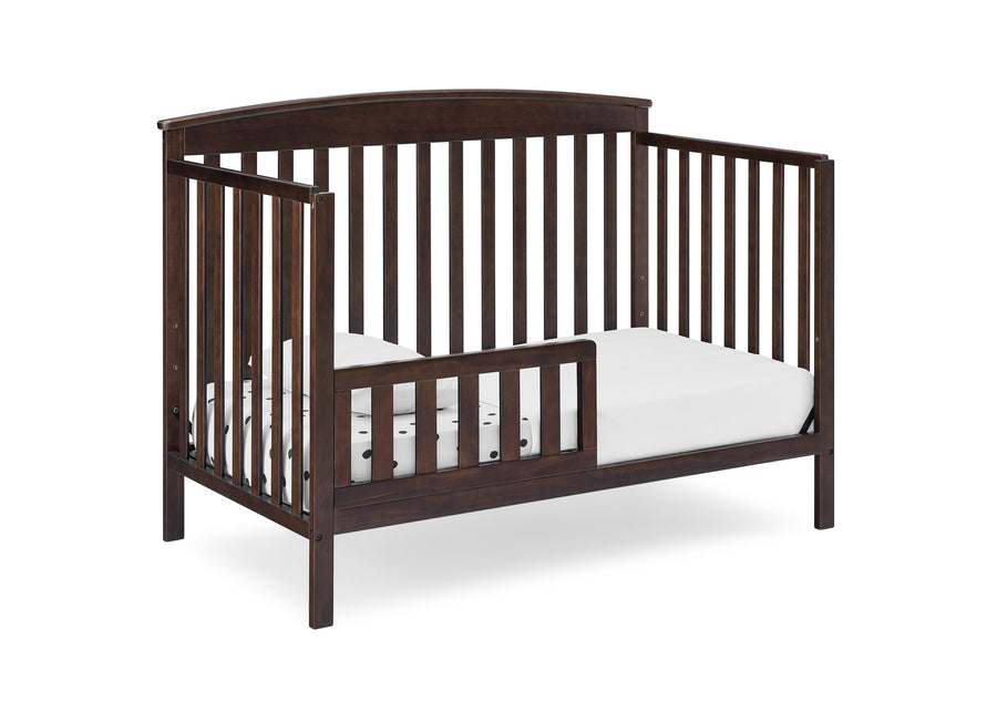 Walnut Espresso (1324) 45-Hanover 6-in-1 Convertible Baby Crib