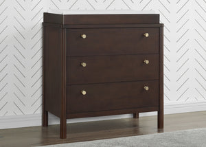 Walnut Espresso (1324) 1-Remy 3 Drawer Dresser with Changing Top